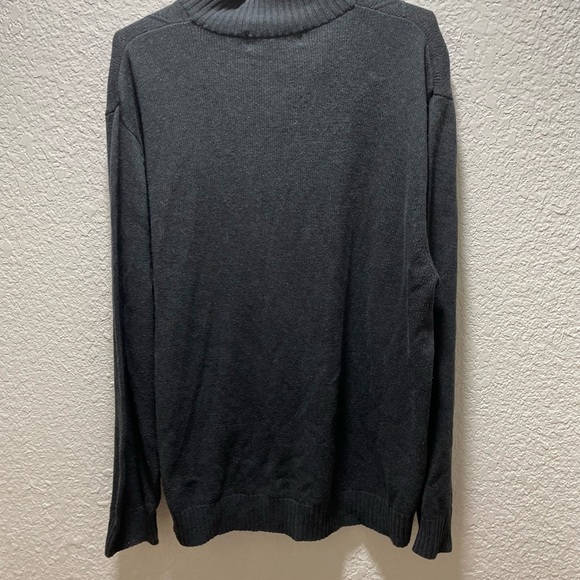 Oscar De La Renta pullover full zip sweater. Mens size XXL. Gray 100% cotton - Picture 3 of 6